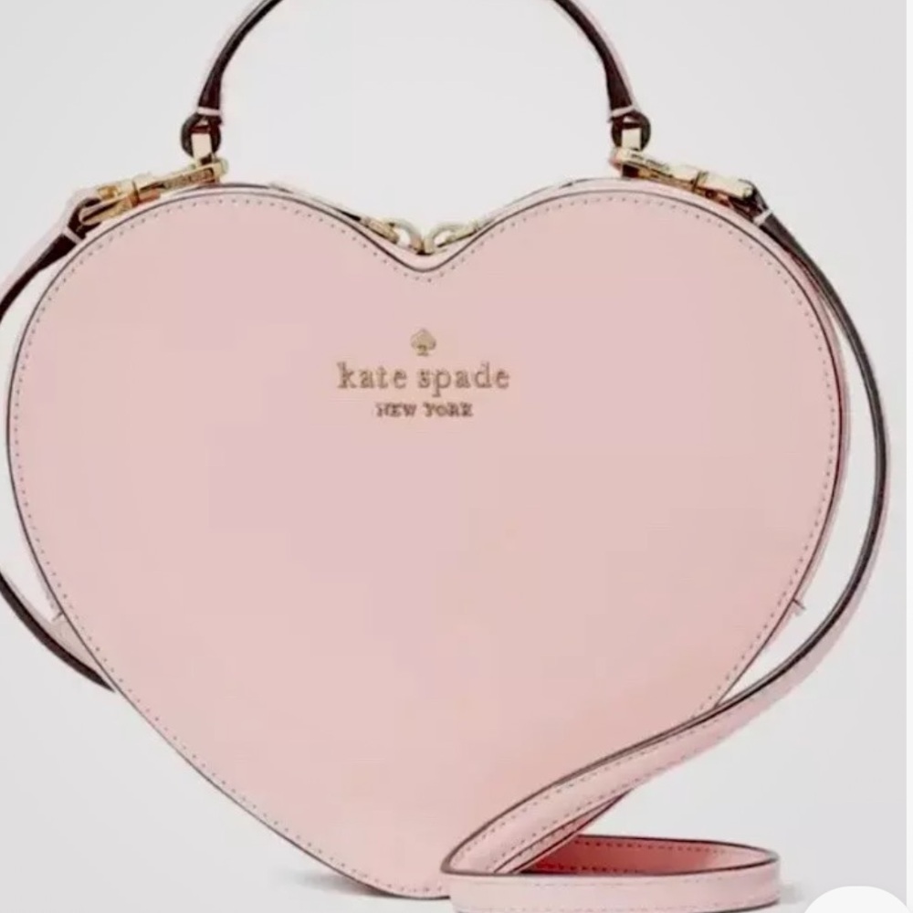 NWT Limited Kate Spade New York Love Shack Heart Leather Crossbody in Pink